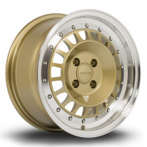 Speciale 15x7 4x100 ET35 Gold with Polished Lip